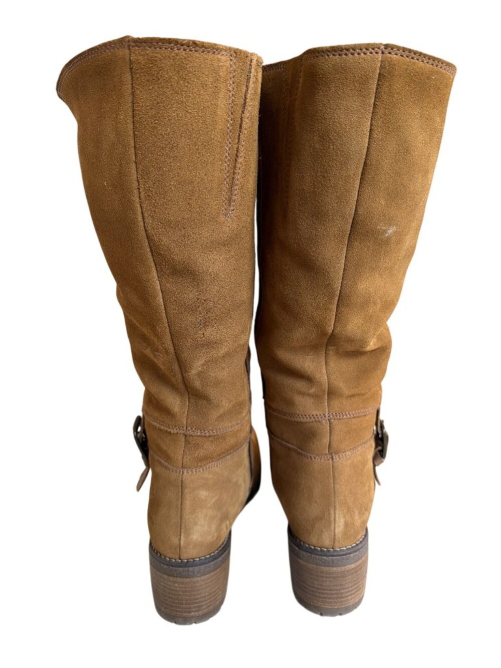 Overland Major Shearling-Lined Waterproof Suede Boots Tan W's 40 - Picture 6 of 14